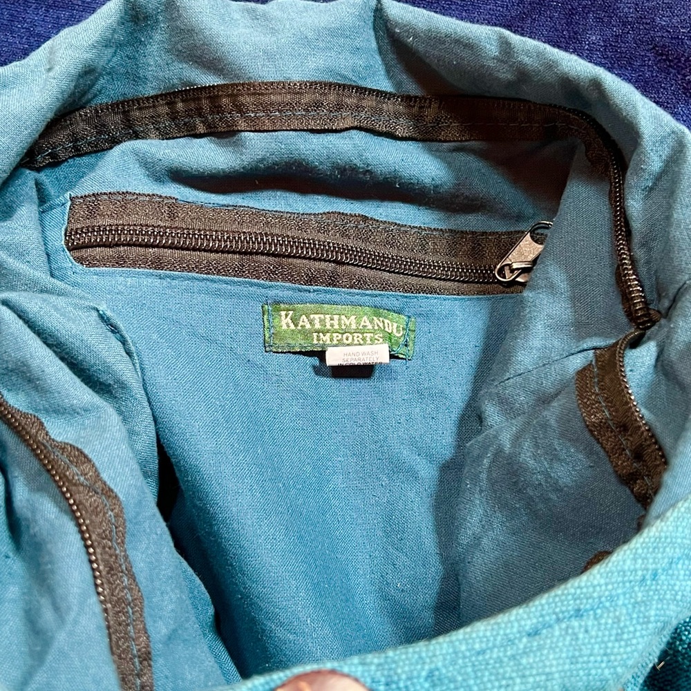 🦋🦒🩵Teal Long boho shoulder bag🦋🦒🩵 - Picture 4 of 4